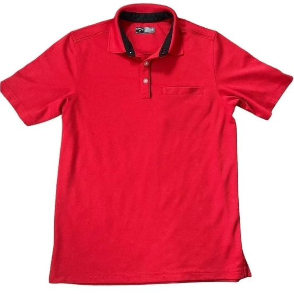 Callaway Mens Red Golf Polo T Shirt Size Small - Picture 1 of 3